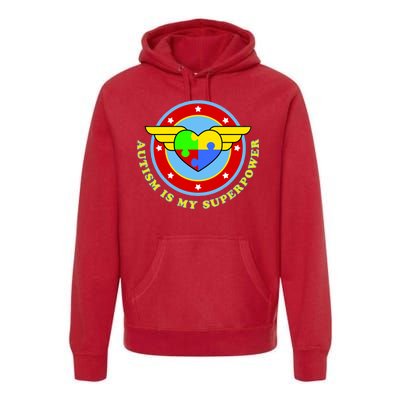 Super Woman Autism Is My Superpower Premium Hoodie