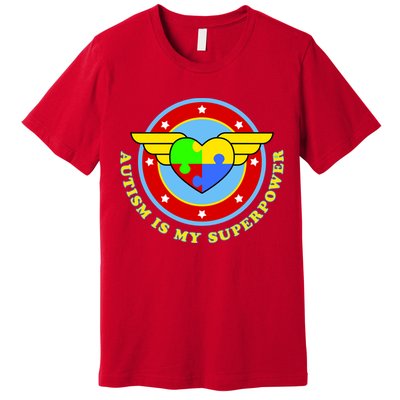 Super Woman Autism Is My Superpower Premium T-Shirt