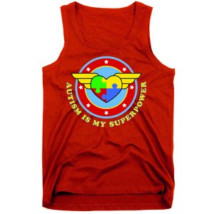 Super Woman Autism Is My Superpower Tank Top