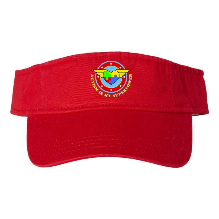 Super Woman Autism Is My Superpower Valucap Bio-Washed Visor