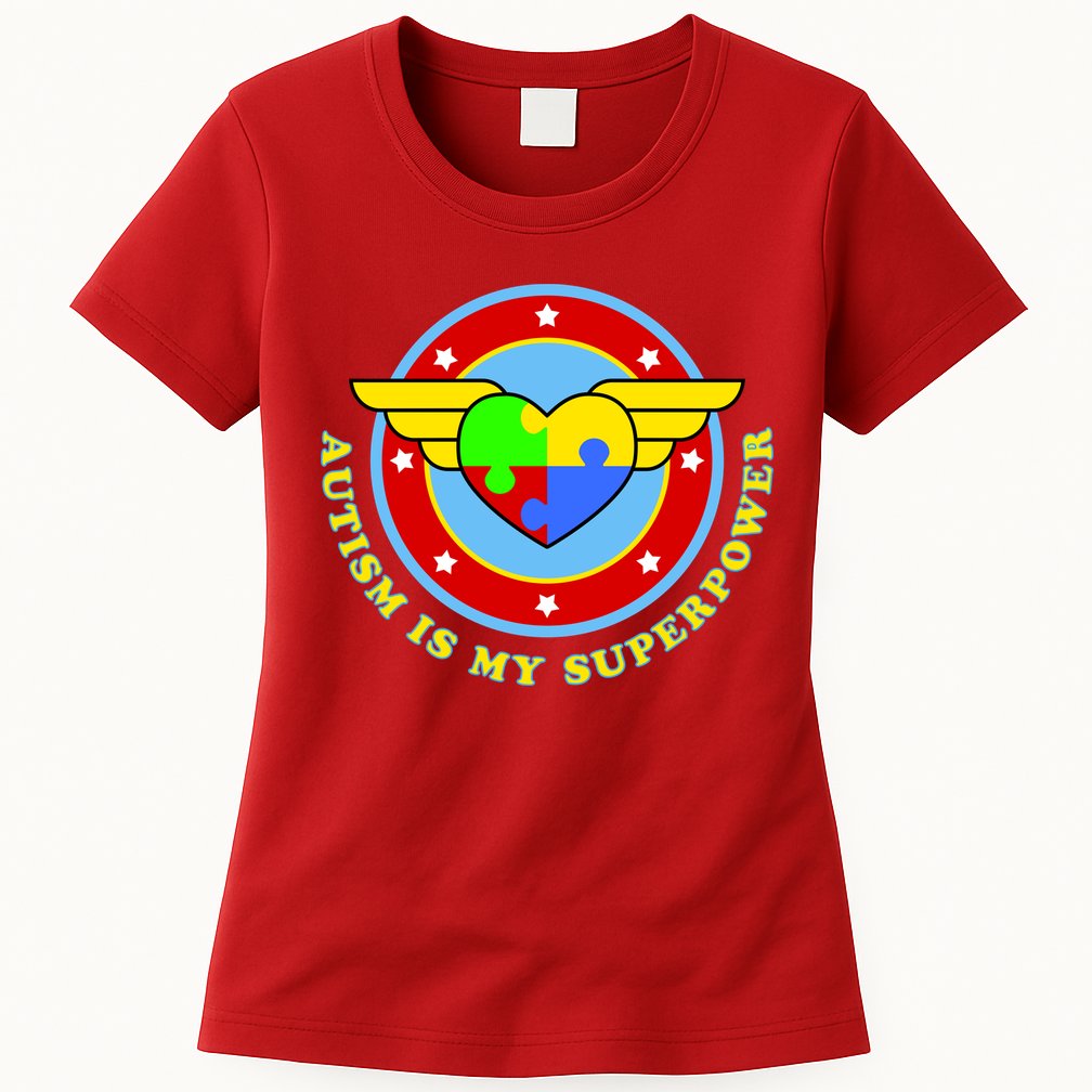 Super Woman Autism Is My Superpower Womens T-Shirt
