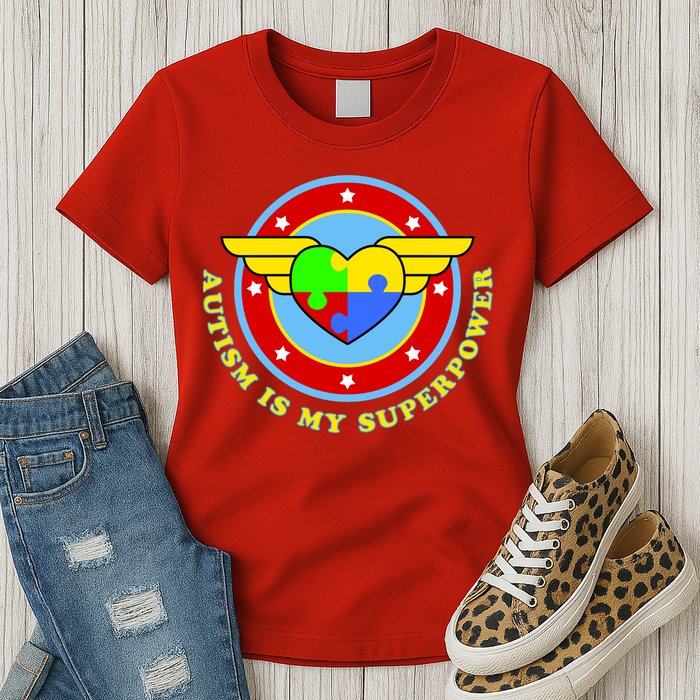 Super Woman Autism Is My Superpower Womens T-Shirt