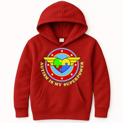 Super Woman Autism Is My Superpower Kids Hoodie