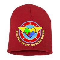 Super Woman Autism Is My Superpower Short Acrylic Beanie