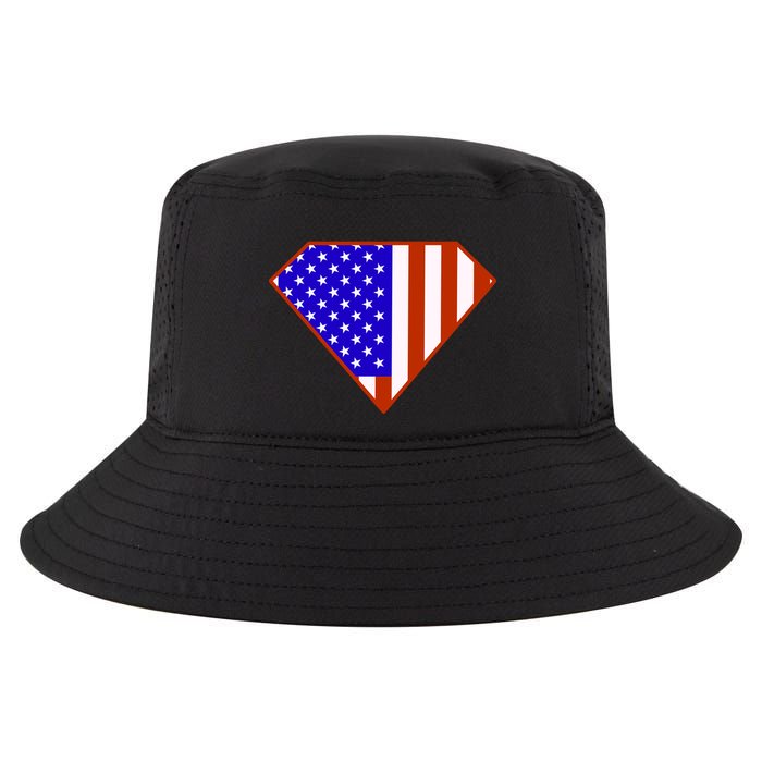 Superhero American Hero Flag Cool Comfort Performance Bucket Hat