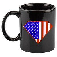 Superhero American Hero Flag 11oz C Handle Ceramic Mug
