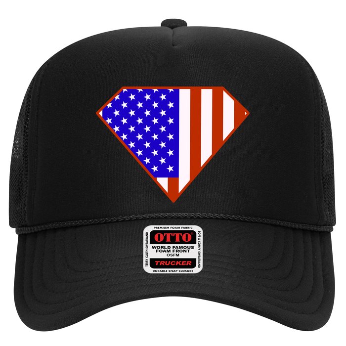 Superhero American Hero Flag Trucker Hat