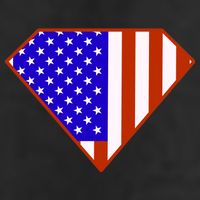 Superhero American Hero Flag Trucker Hat