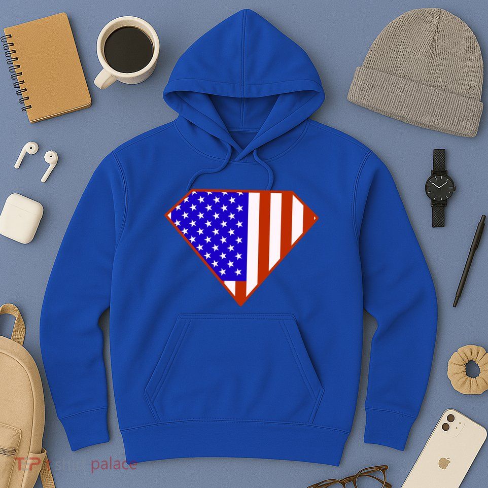 Superhero American Hero Flag Hoodie