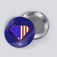 Superhero American Hero Flag Button