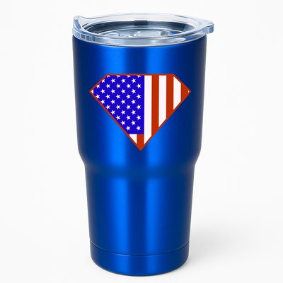 Superhero American Hero Flag Tumbler