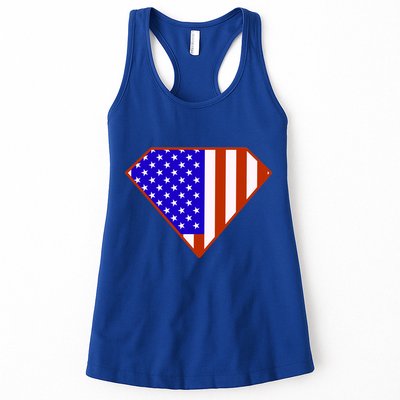 Superhero American Hero Flag Womens Tank Top