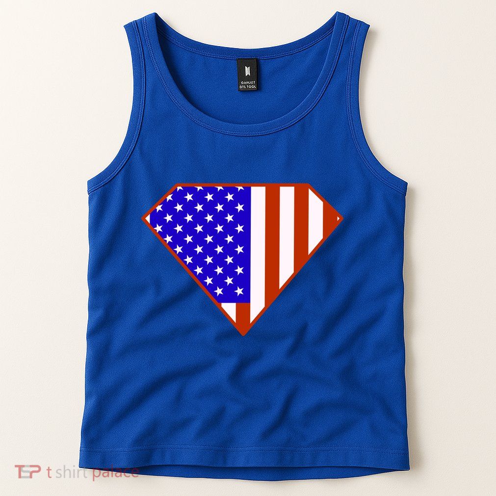 Superhero American Hero Flag Tank Top