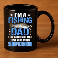 Superior Fishing Dad 11oz C Handle Ceramic Mug