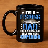 Superior Fishing Dad 11oz C Handle Ceramic Mug