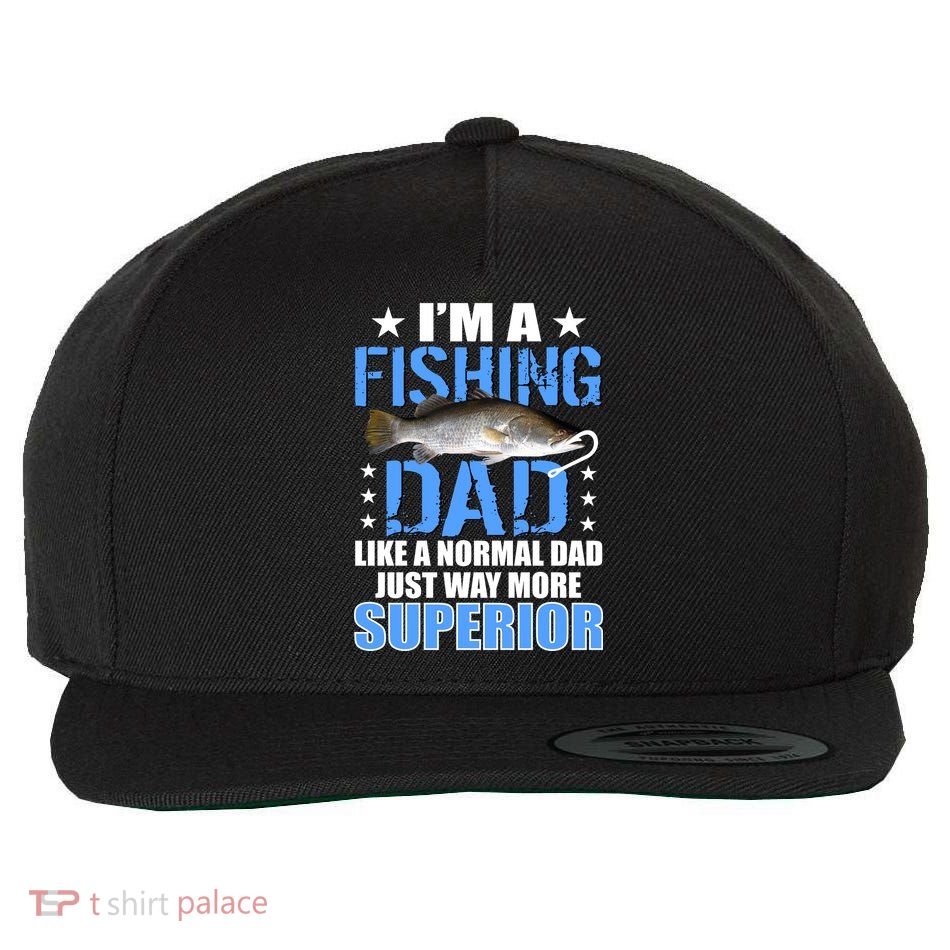 Superior Fishing Dad Wool Snapback Cap