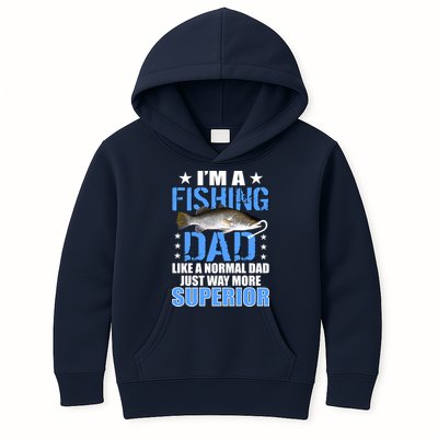 Superior Fishing Dad Kids Hoodie