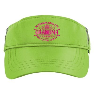 Superior Quality Grandma Best In The World Adult Drive Performance Visor