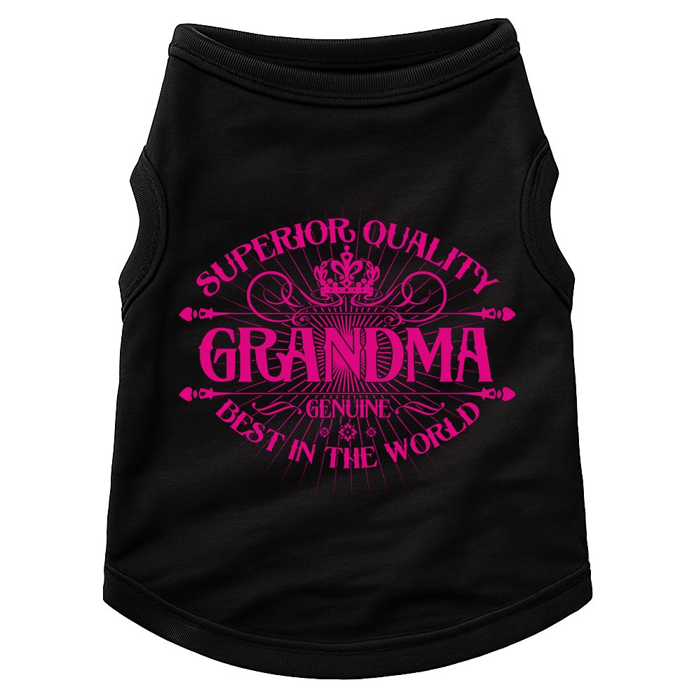 Superior Quality Grandma Best In The World Doggie Tank