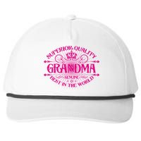 Superior Quality Grandma Best In The World Snapback Five-Panel Rope Hat