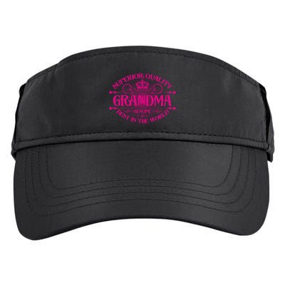 Superior Quality Grandma Best In The World Adult Drive Performance Visor