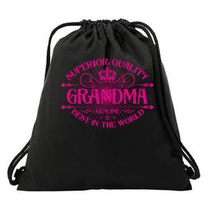 Superior Quality Grandma Best In The World Drawstring Bag