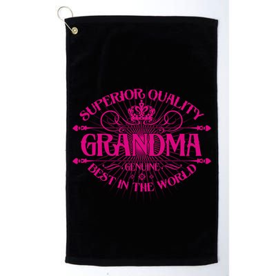 Superior Quality Grandma Best In The World Golf Towel