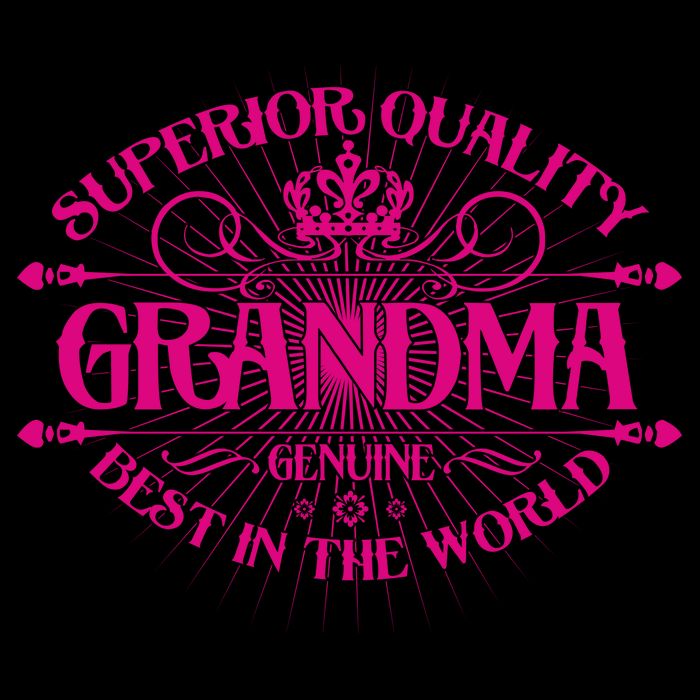 Superior Quality Grandma Best In The World Cropped Pullover Crew