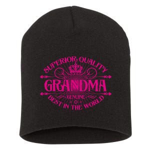 Superior Quality Grandma Best In The World Short Acrylic Beanie