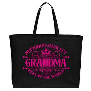 Superior Quality Grandma Best In The World Cotton Canvas Jumbo Tote