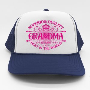 Superior Quality Grandma Best In The World Trucker Hat