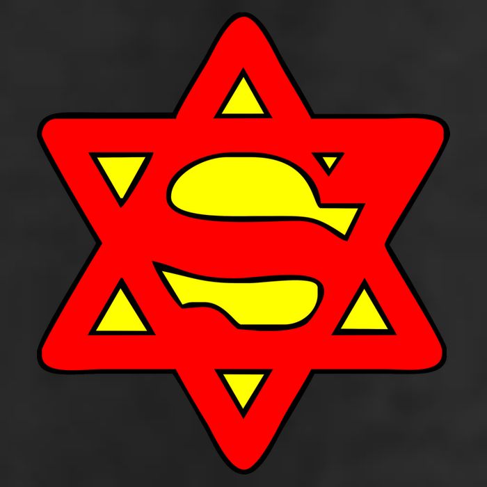 Superjew Super Jew Logo 7 Panel Mesh Trucker Snapback Hat