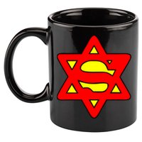 Superjew Super Jew Logo 11oz C Handle Ceramic Mug