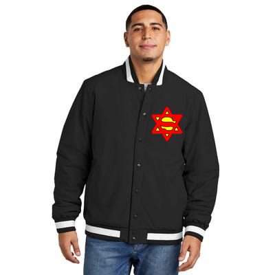 Superjew Super Jew Logo Insulated Varsity Jacket