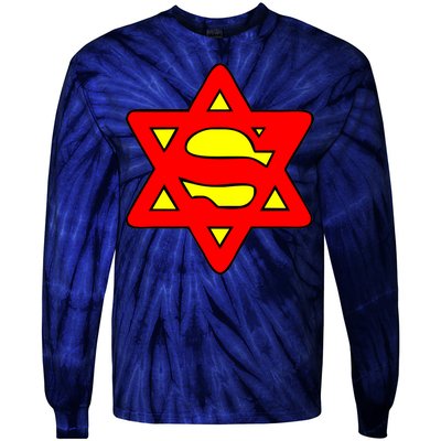 Superjew Super Jew Logo Tie-Dye Long Sleeve Shirt