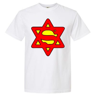 Superjew Super Jew Logo Garment-Dyed Heavyweight T-Shirt