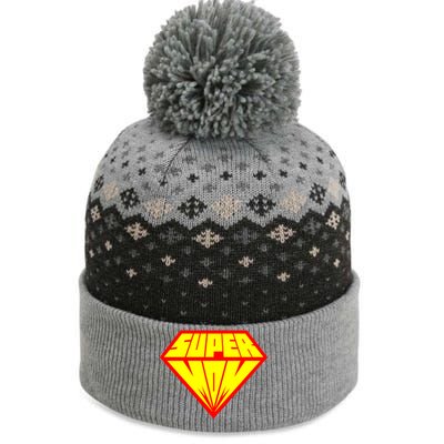 Supermom Super Mom Crest The Baniff Cuffed Pom Beanie