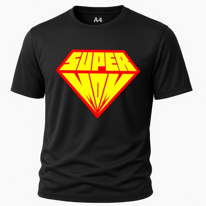 Supermom Super Mom Crest Cooling Performance Crew T-Shirt
