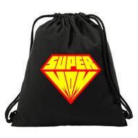 Supermom Super Mom Crest Drawstring Bag