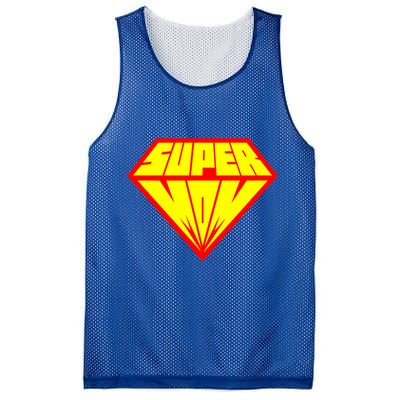 Supermom Super Mom Crest Mesh Reversible Basketball Jersey Tank