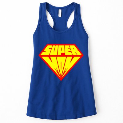 Supermom Super Mom Crest Womens Tank Top