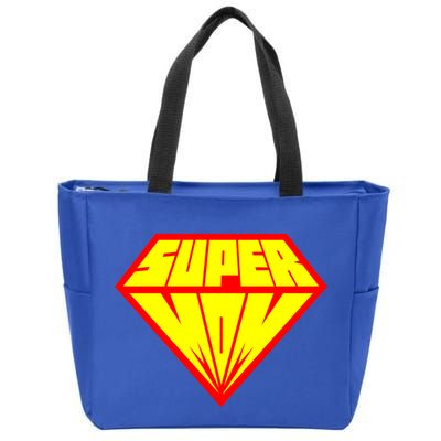 Supermom Super Mom Crest Zip Tote Bag