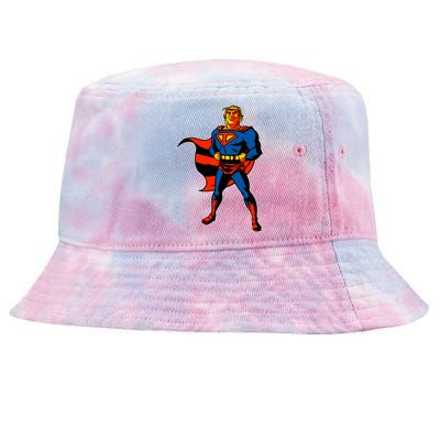 Supertrump Super Donald Trump President 2020 Tie-Dyed Bucket Hat