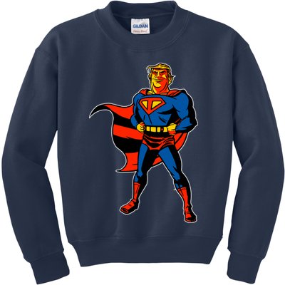 Supertrump Super Donald Trump President 2020 Kids Sweatshirt