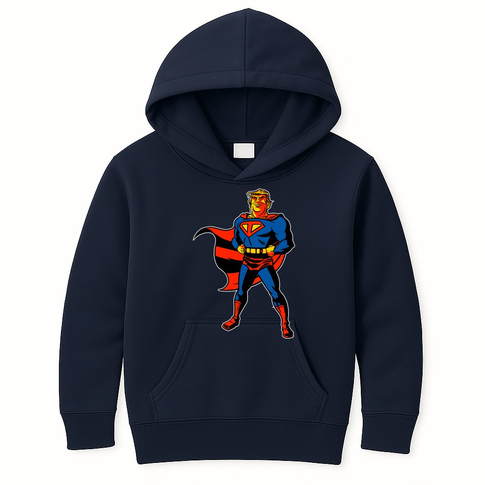 Supertrump Super Donald Trump President 2020 Kids Hoodie