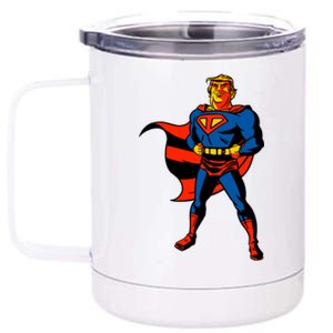 Supertrump Super Donald Trump President 2020 12 oz Stainless Steel Tumbler Cup