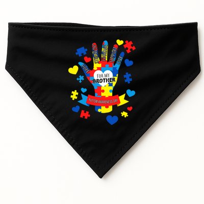 Support Autism Awareness Day For My Brother USA-Made Doggie Bandana