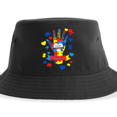 Support Autism Awareness Day For My Brother Sustainable Bucket Hat