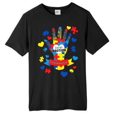 Support Autism Awareness Day For My Brother Tall Fusion ChromaSoft Performance T-Shirt