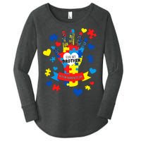 Support Autism Awareness Day For My Brother Women's Perfect Tri Tunic Long Sleeve Shirt